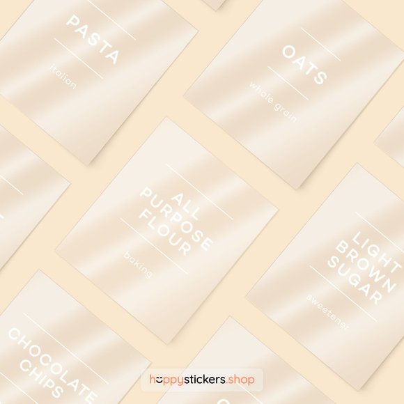 36 Labels • Glorich Minimalist Pantry for Kitchen Storage • Organization Labels - Picture 15 of 17